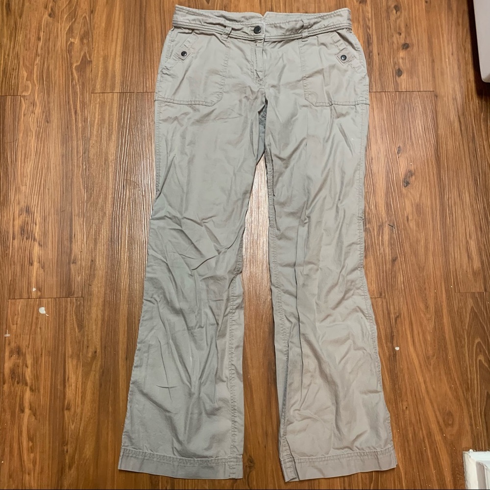 LOFT Beige Boot-Cut Pants